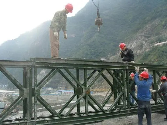 贝雷桥安装施工时的注意事项